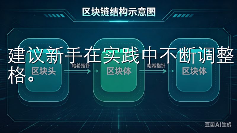 建议新手在实践中不断调整自己的策略，形成适合自己的交易风格。